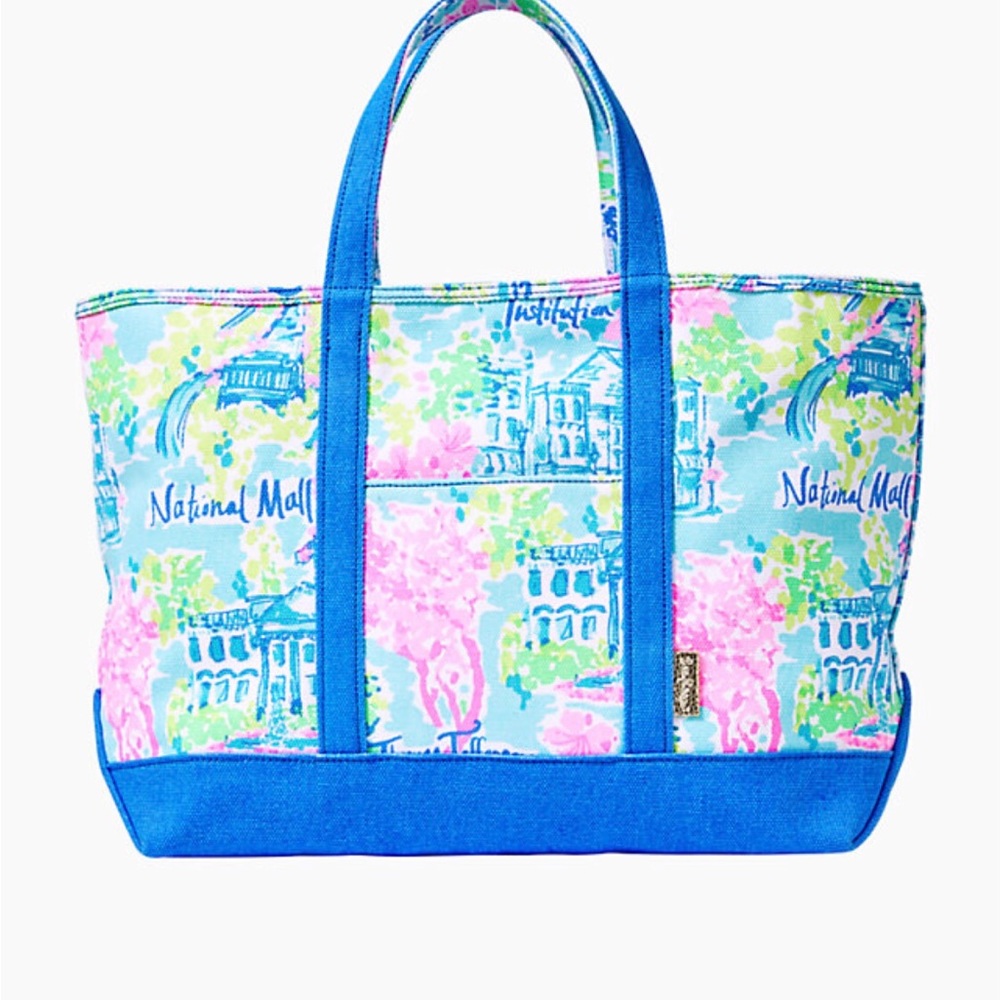 Brand New Lilly Pulitzer Mercato Tote Lilly Loves DC